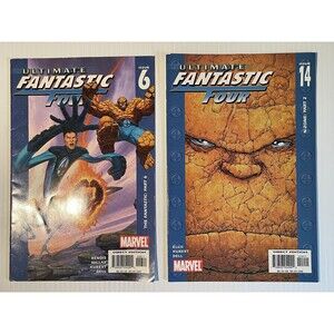 Ultimate Fantastic Four No.6 & 14 (2004-05) Marvel • Comic Book Set, Bendis
